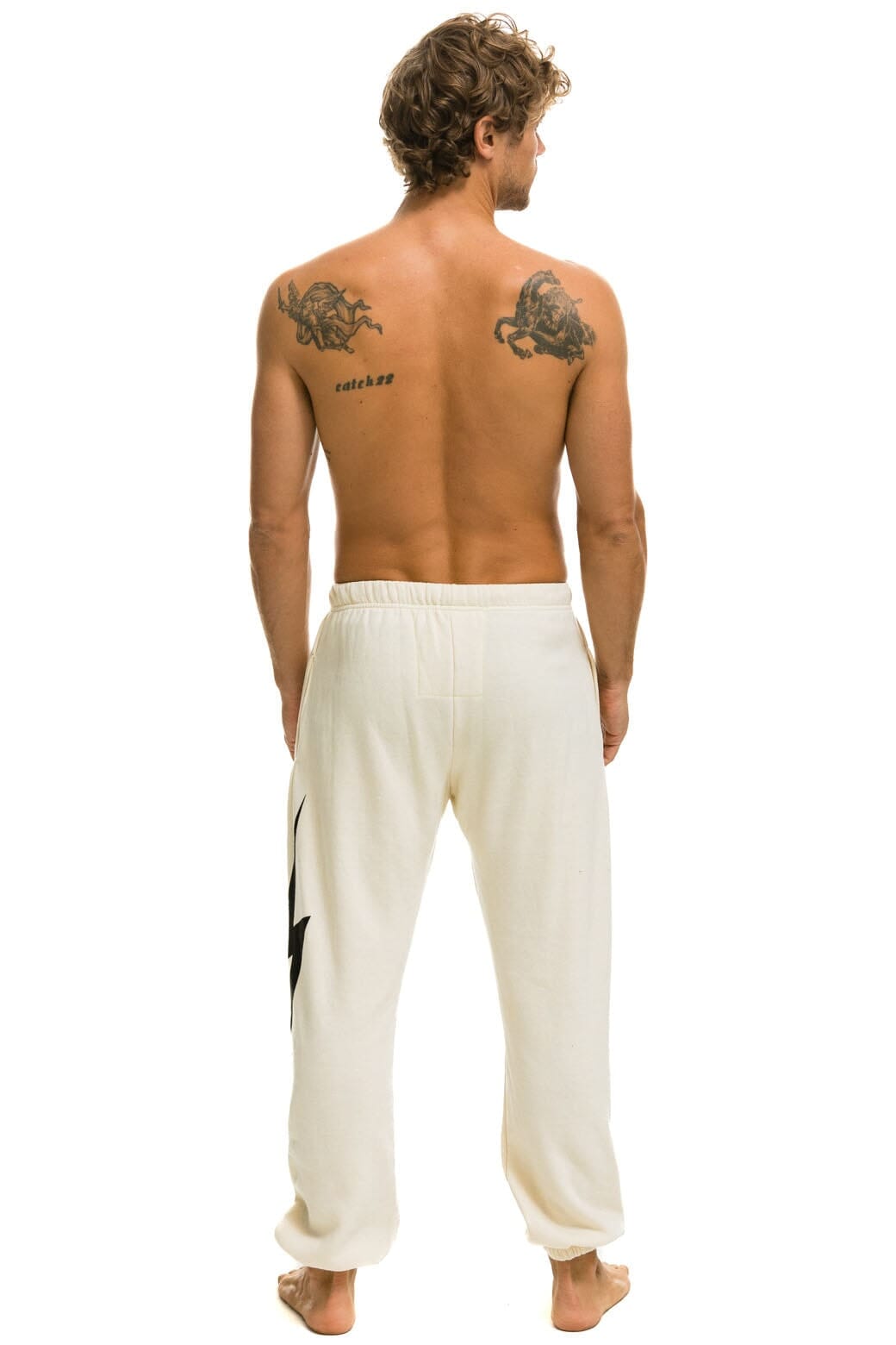 BOLT SWEATPANTS - VINTAGE WHITE - Image 4