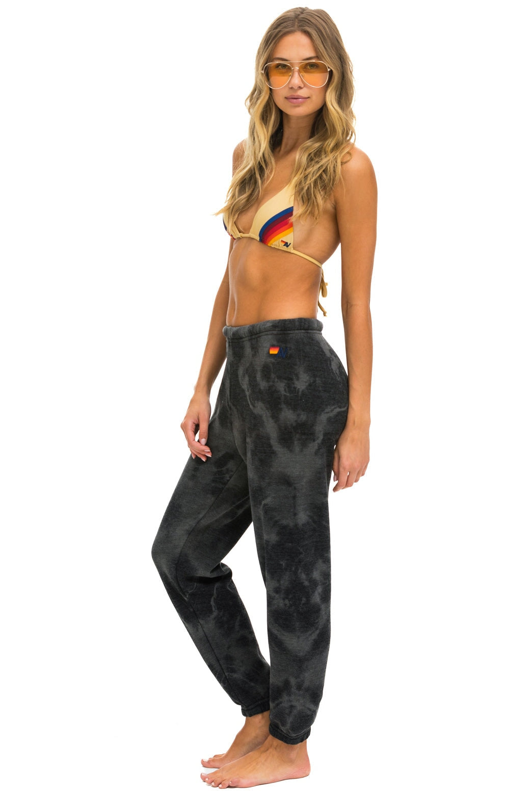 HAND DYED SWEATPANTS - TIE DYE VINTAGE CHARCOAL - Image 2