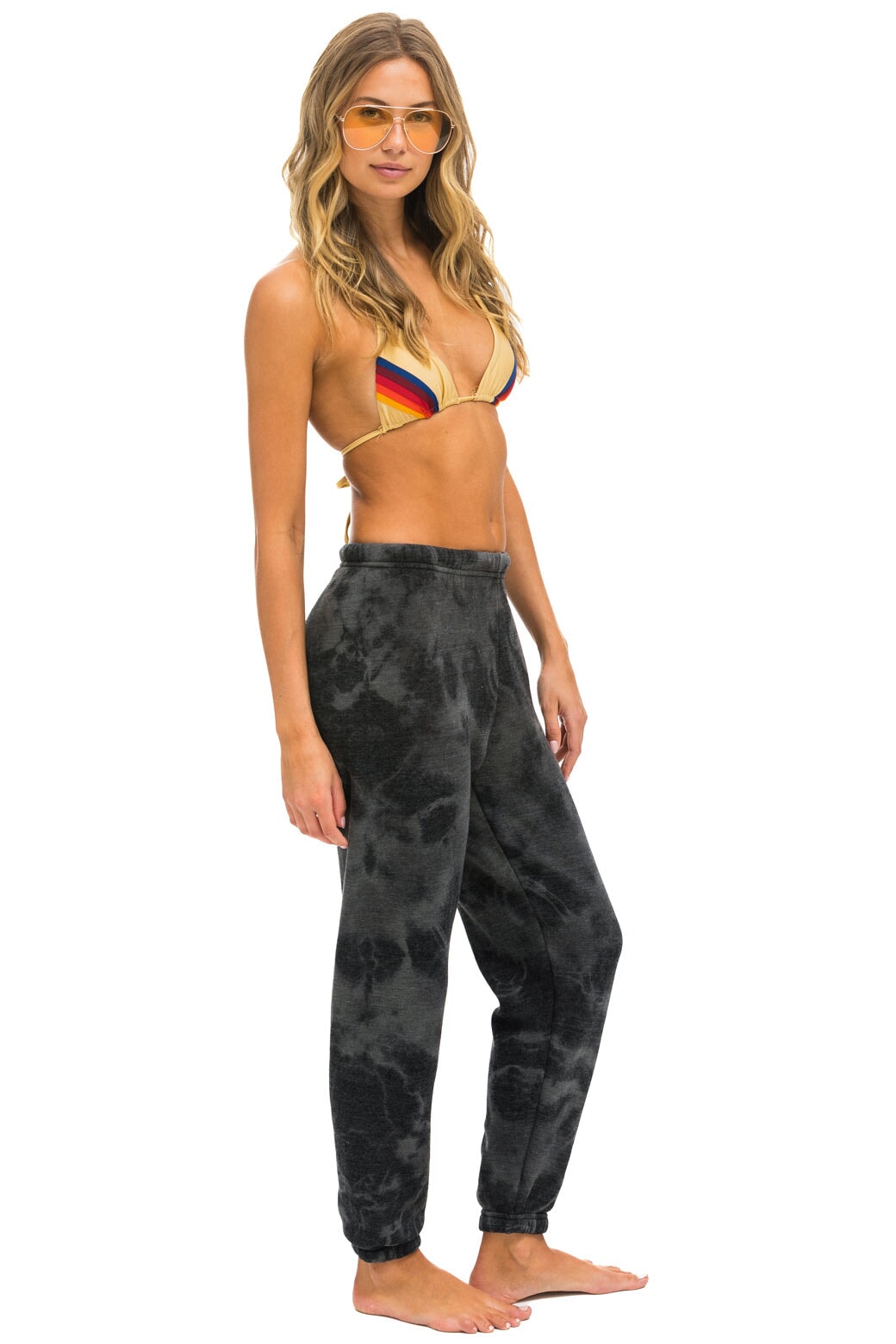 HAND DYED SWEATPANTS - TIE DYE VINTAGE CHARCOAL - Image 3