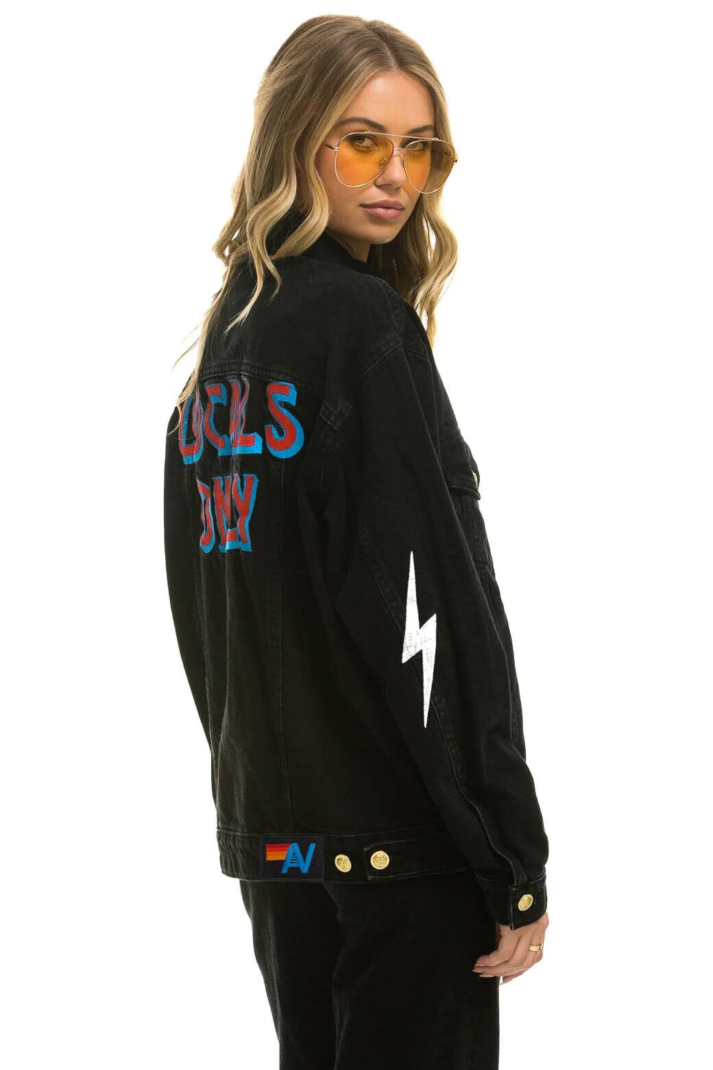 LOCALS ONLY OVERSIZED CONCERT DENIM JACKET - VINTAGE BLACK - Image 2