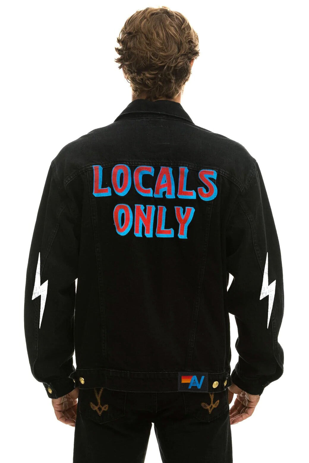 LOCALS ONLY OVERSIZED CONCERT DENIM JACKET - VINTAGE BLACK - Image 3