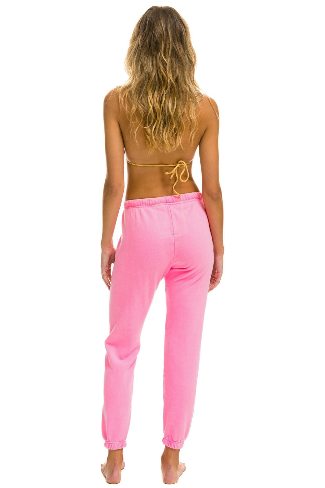 LOGO SWEATPANTS - NEON PINK - Image 3