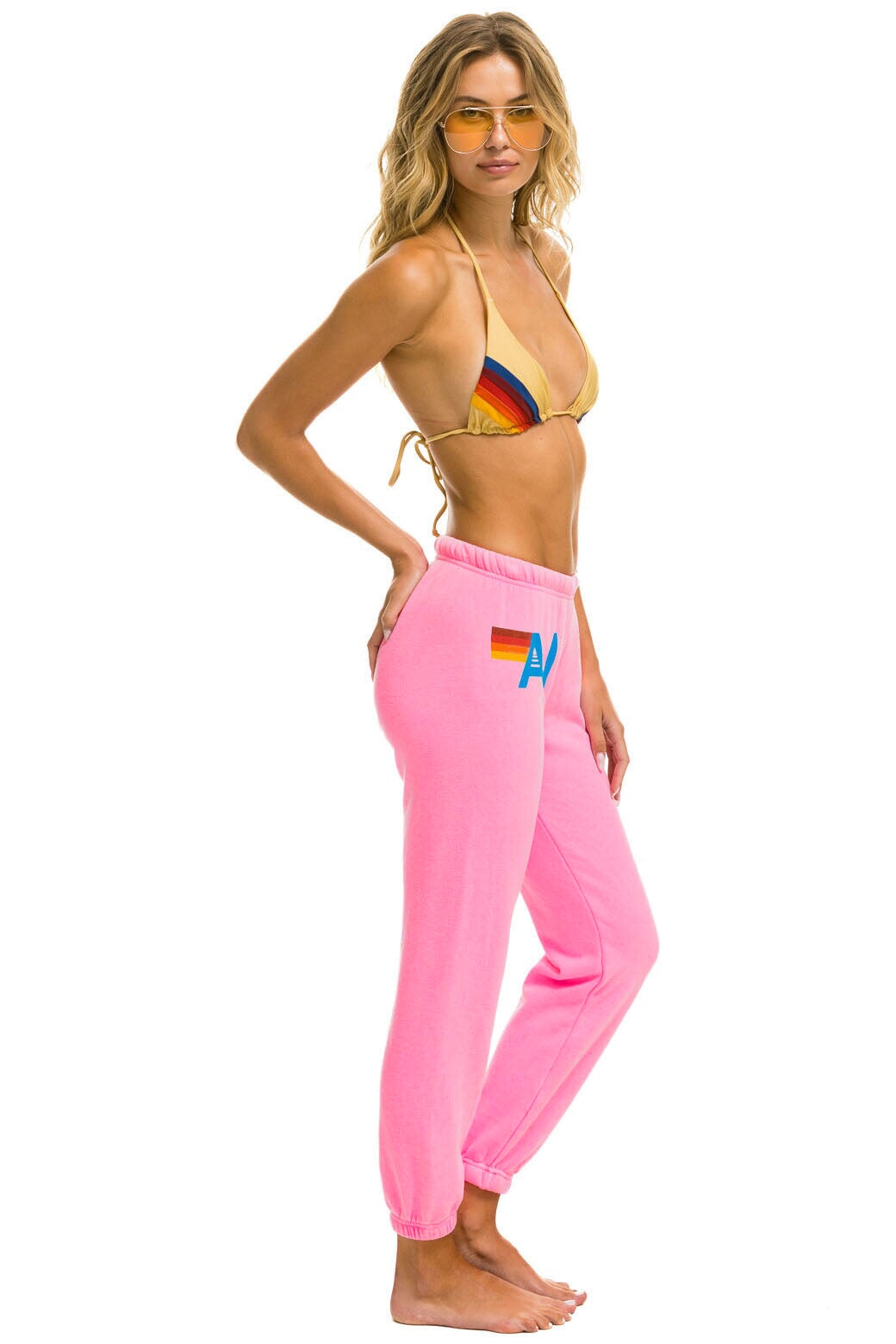 LOGO SWEATPANTS - NEON PINK - Image 2