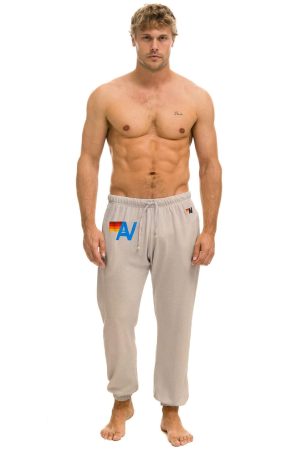 LOGO SWEATPANTS - SAND