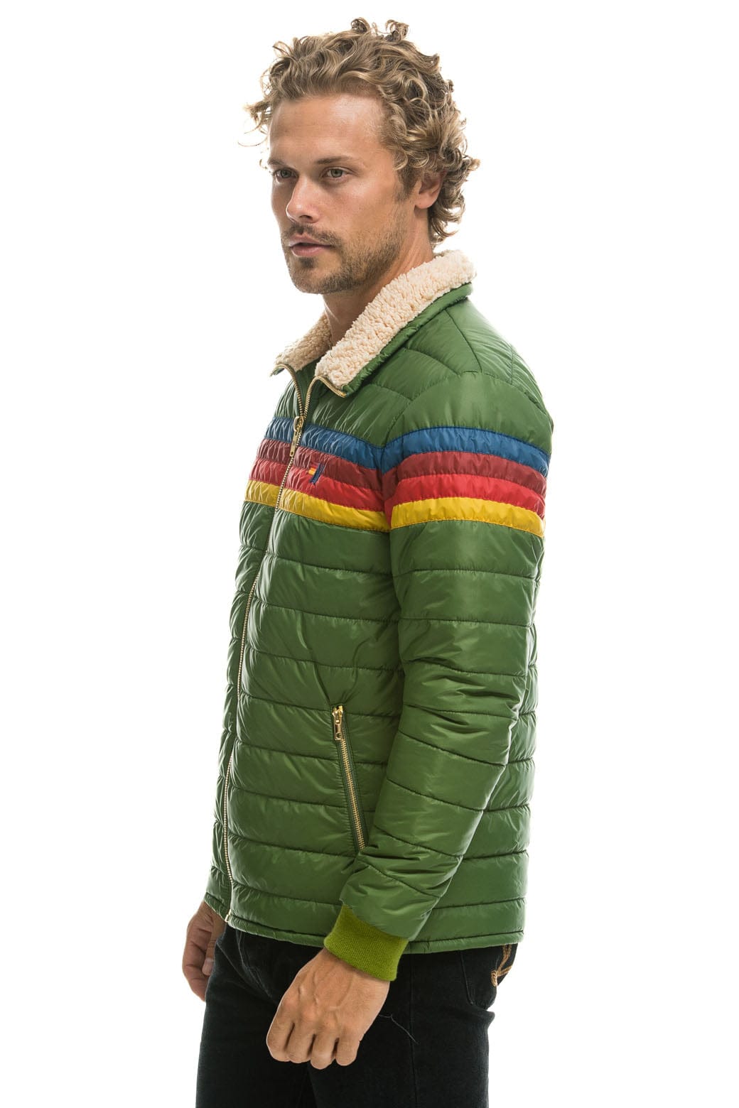 4 STRIPE JACKET - GARDEN GREEN - Image 3