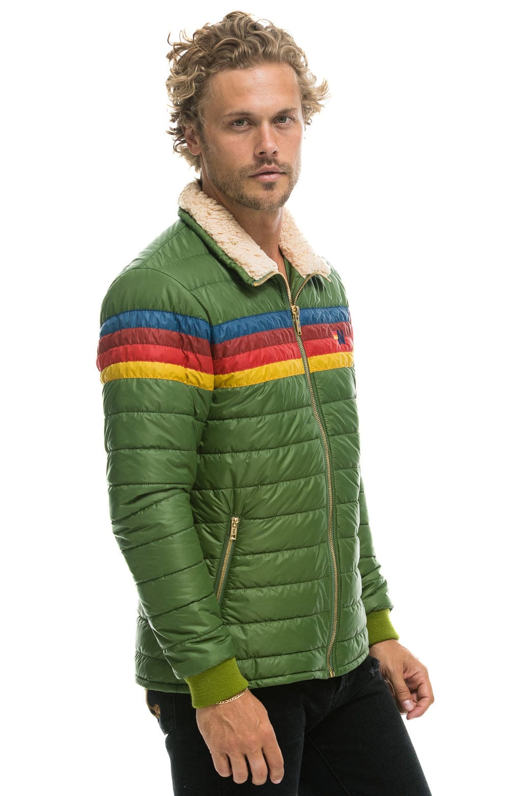 4 STRIPE JACKET - GARDEN GREEN - Image 5
