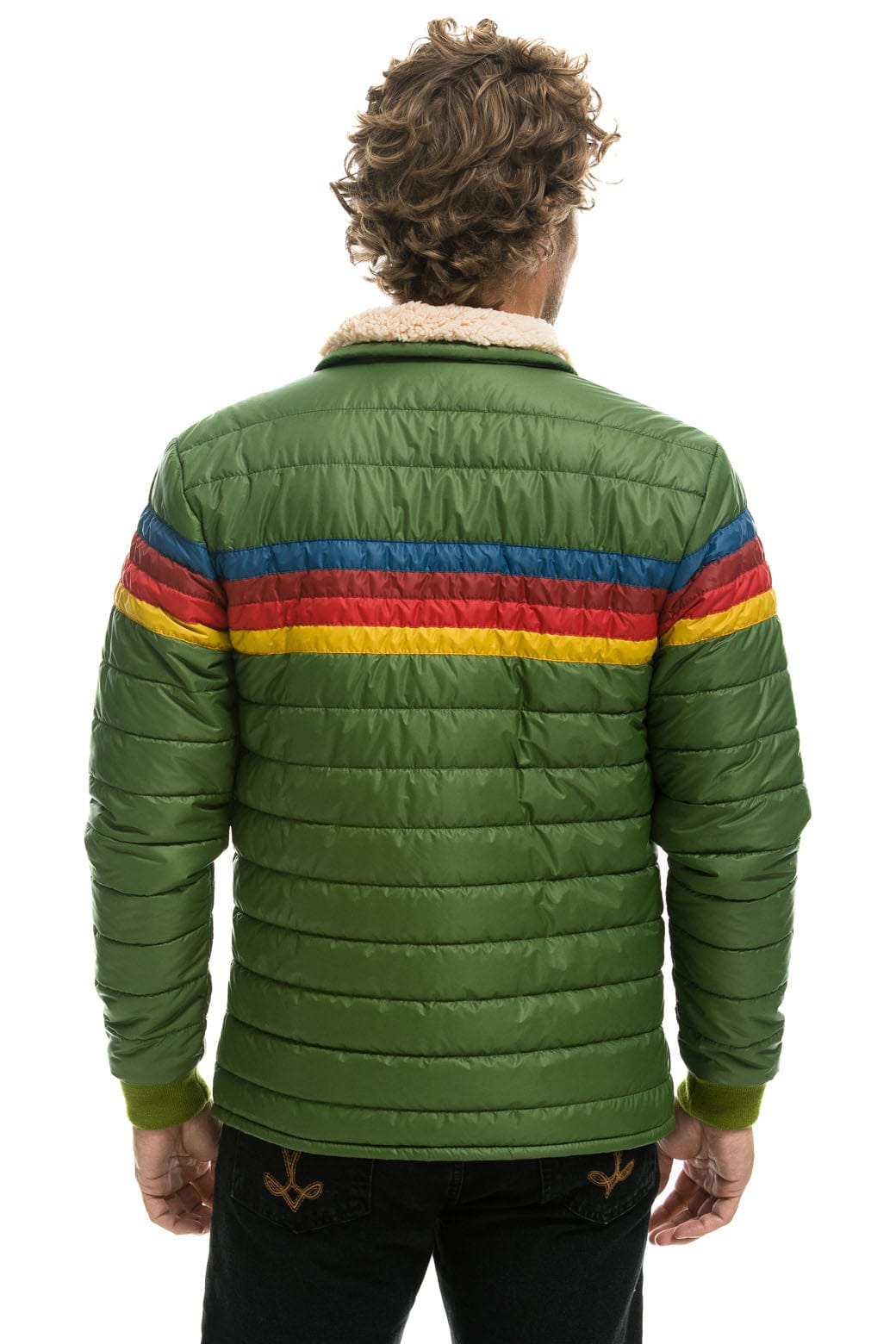 4 STRIPE JACKET - GARDEN GREEN - Image 4