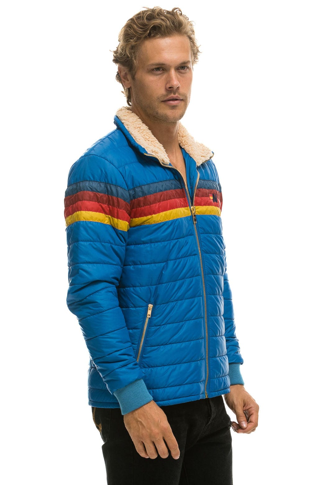 4 STRIPE JACKET - SNORKEL BLUE - Image 3