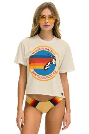 SIGNATURE SF BOYFRIEND TEE - VINTAGE WHITE