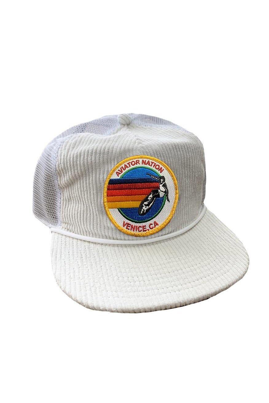 SIGNATURE VENICE - VINTAGE CORDUROY MESH TRUCKER HAT - Image 4
