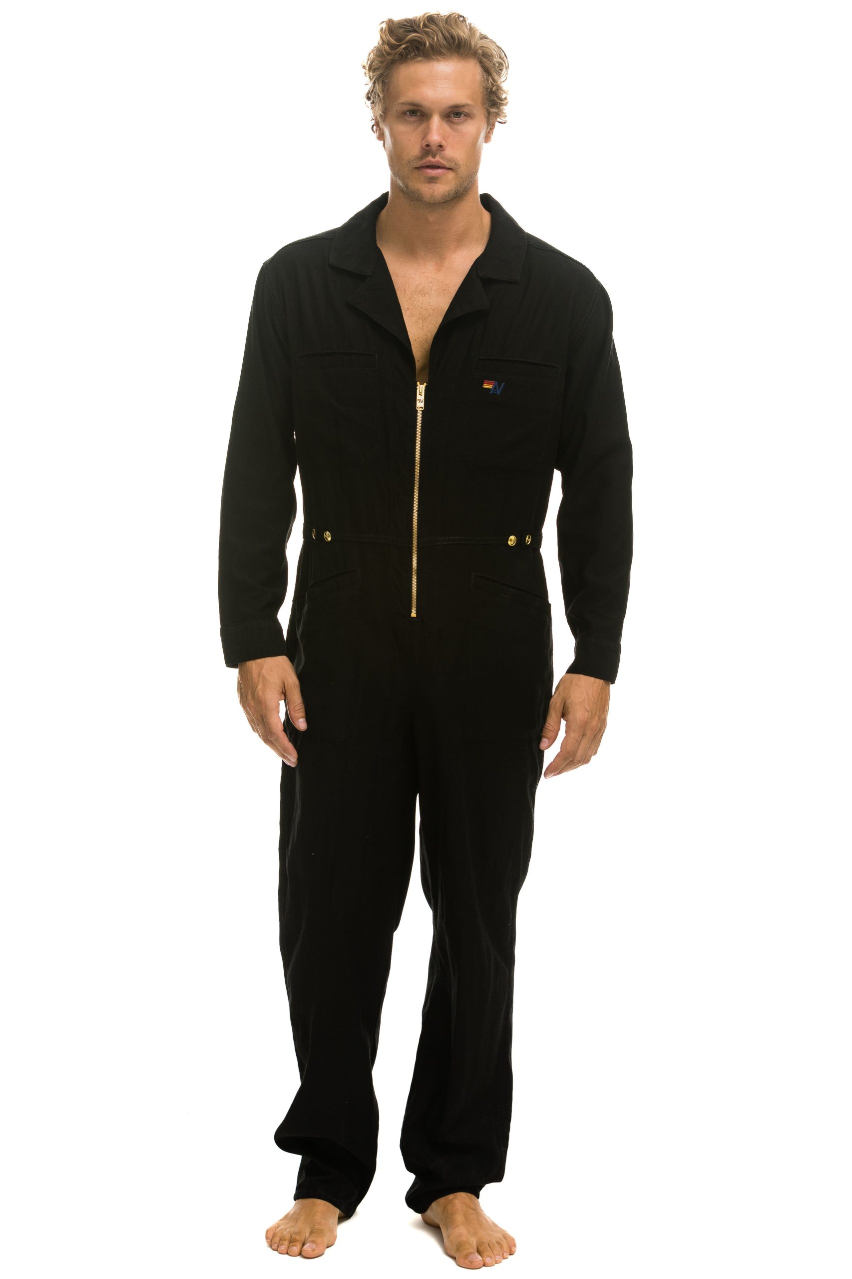 UNISEX TWILL FLIGHT SUIT - BLACK - Image 2