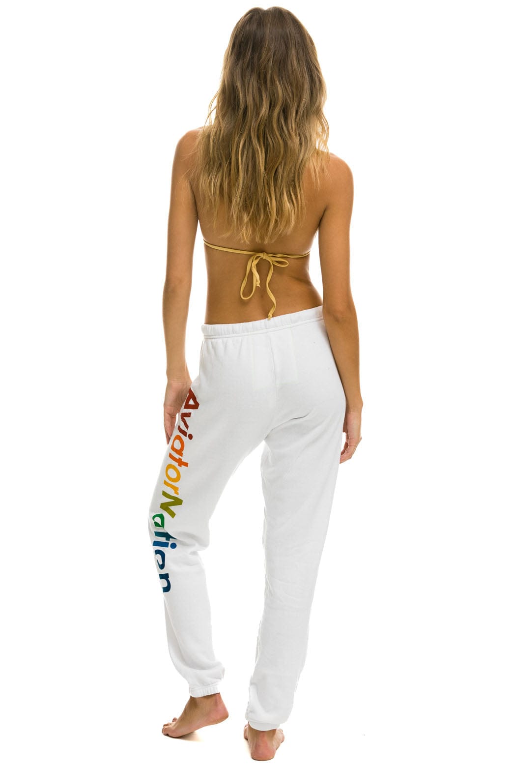 AVIATOR NATION ASPEN SWEATPANTS - WHITE - Image 4