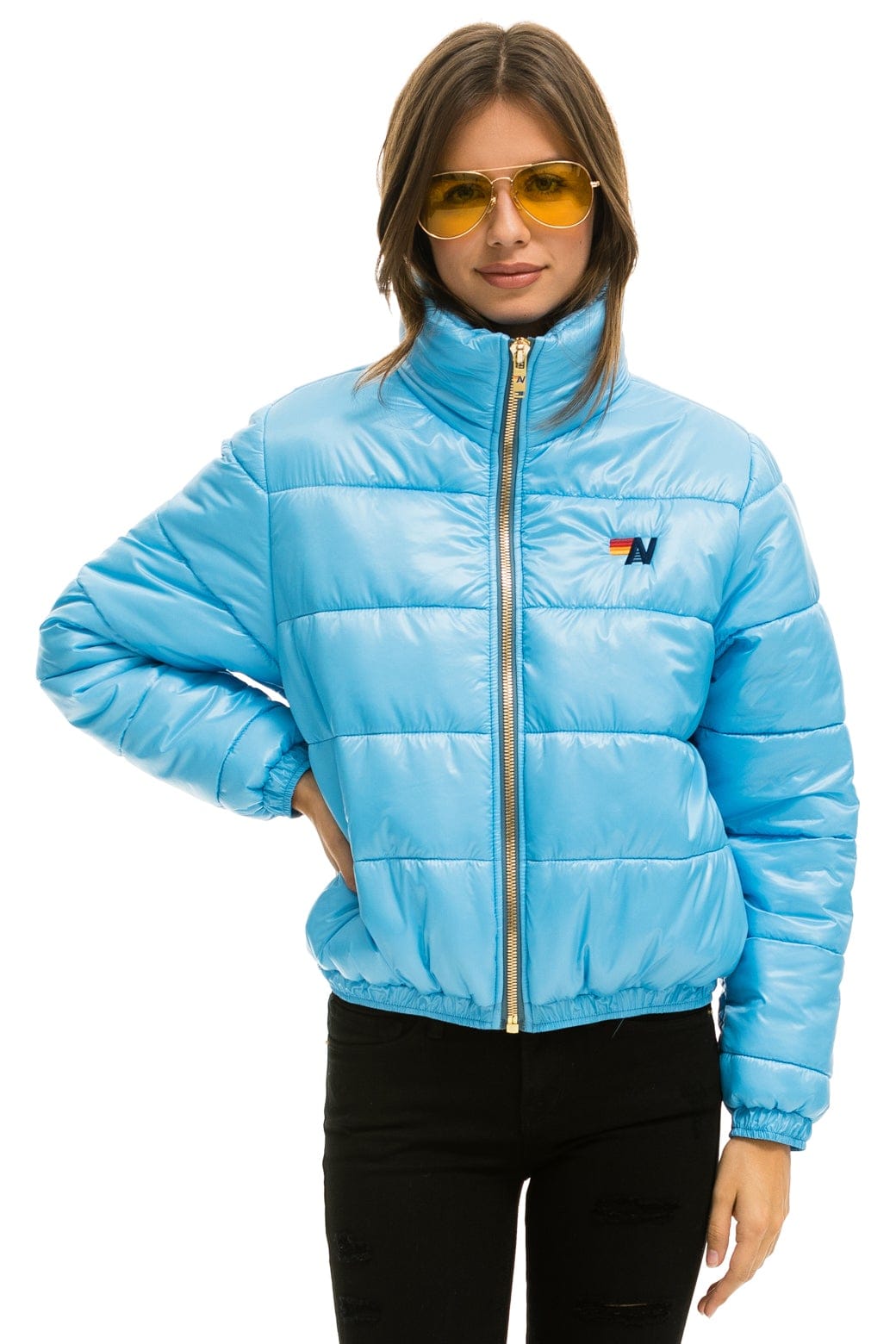 BOLT LUXE APRES PUFFER JACKET - GLOSSY SKY - Image 6