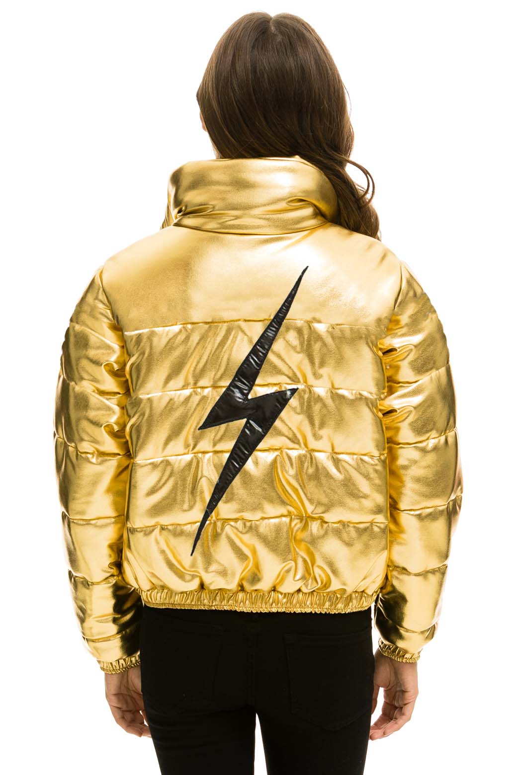 BOLT LUXE APRES PUFFER JACKET - METALLIC GOLD - Image 2